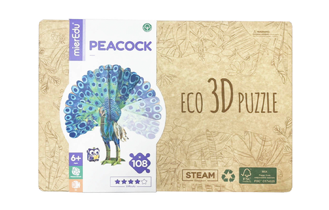 Bộ xếp mô hình 3D cử động được_Chim công