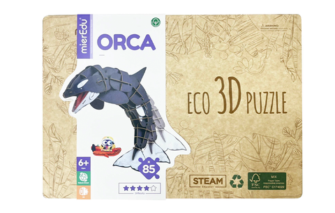 Bộ xếp mô hình 3D cử động được_Cá voi sát thủ