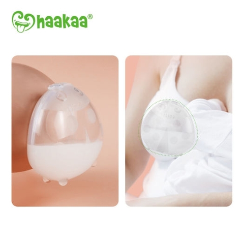 Miếng lót ngực hứng sữa silicone, Haakaa (Loại 2 cái x 40ml)