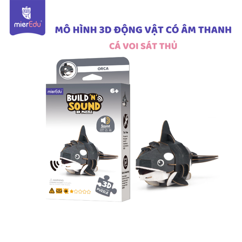 Bộ lắp ghép 3D chi tiết mierEdu - Động vật có âm thanh chân thật