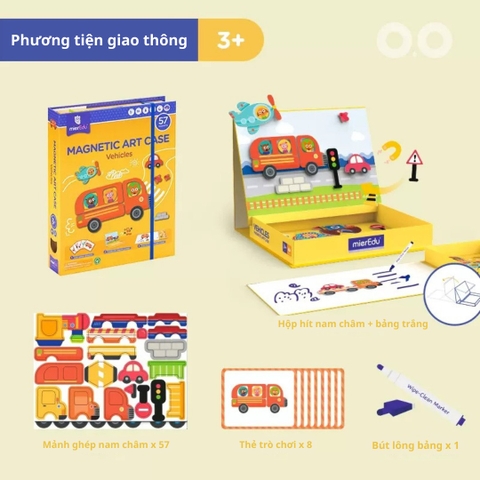 Hộp trò chơi lắp ghép nam châm sáng tạo mierEdu [Magnetic Art Case]