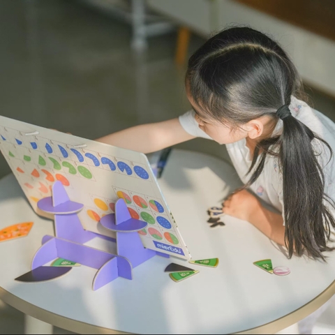 Bảng xếp hình nam châm toán học/ Khủng long/ Hệ mặt trời [mierEdu Magnetic Pad]