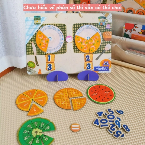 Bảng xếp hình nam châm toán học/ Khủng long/ Hệ mặt trời [mierEdu Magnetic Pad]