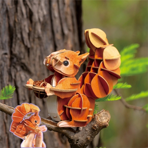 Bộ lắp ghép 3D chi tiết mierEdu - Động vật dễ thương (mini)