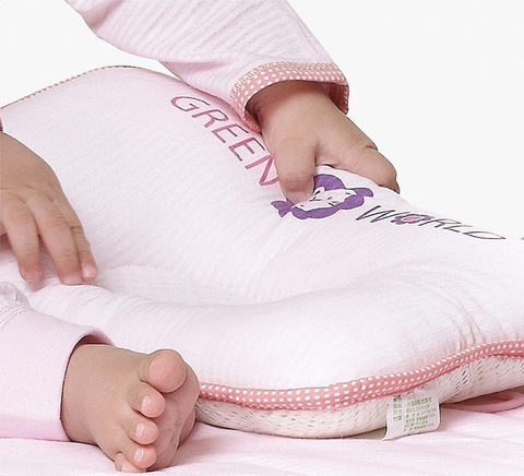 Gối chống ngạt thoáng khí vải Cotton Simba Đài Loan - Tạo sự thoải mái cho trẻ sơ sinh