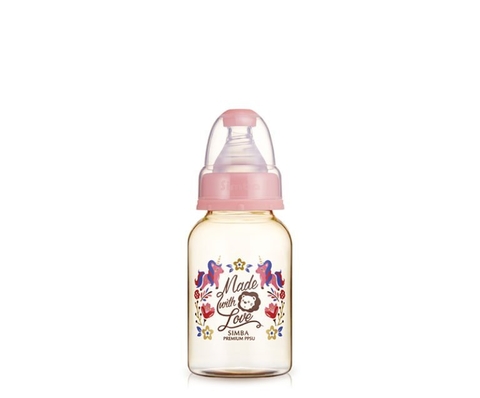 Bình sữa PPSU-Dorothy Wonderland cổ chuẩn 150ml_màu hồng 0m+