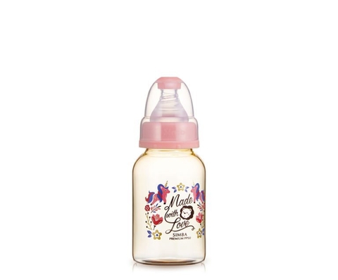 Bình sữa PPSU-Dorothy Wonderland cổ chuẩn 150ml_màu hồng 0m+
