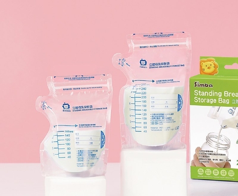 Túi trữ sữa 3D dung tích 260ml hộp 25 cái Simba