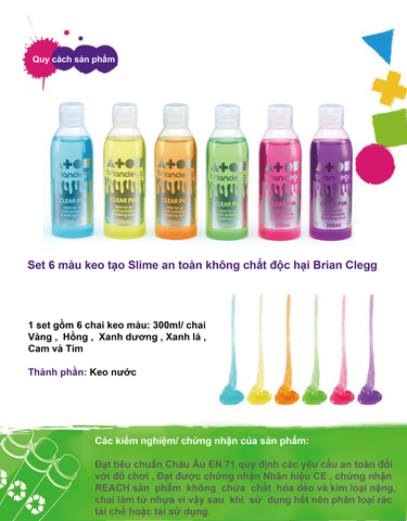 Big Colour đồ chơi Slime - Chất nhờn ma quái DIY 300ml từ Anh Quốc nhà Brian Clegg