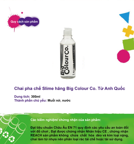 Big Colour đồ chơi Slime - Chất nhờn ma quái DIY 300ml từ Anh Quốc nhà Brian Clegg