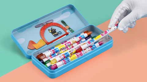 Hộp bút kèm mảnh ghép nam châm _ Xe hơi