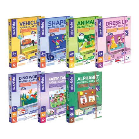 Hộp trò chơi lắp ghép nam châm sáng tạo mierEdu [Magnetic Art Case]