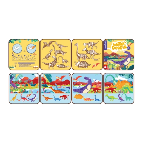 Sách tô màu nước ma thuật _ Thế giới Khủng long (chính hãng Úc)