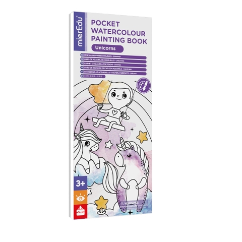 Tranh tô màu nghệ thuật bỏ túi mierEdu [Pocket Watercolour Painting Book]