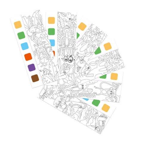 Tranh tô màu nghệ thuật bỏ túi mierEdu [Pocket Watercolour Painting Book]