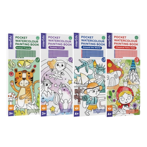 Tranh tô màu nghệ thuật bỏ túi mierEdu [Pocket Watercolour Painting Book]