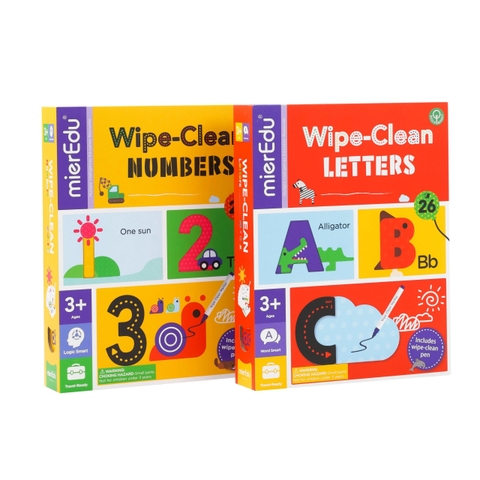 Bé tập viết chữ cái ABC và đếm số 123 _ Thẻ viết xóa