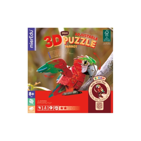 Bộ lắp ghép 3D chi tiết mierEdu - Động vật dễ thương (mini)