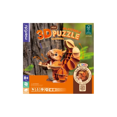 Bộ lắp ghép 3D chi tiết mierEdu - Động vật dễ thương (mini)