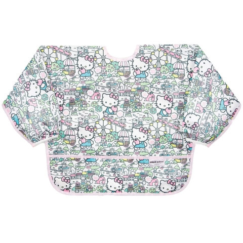 Áo yếm ăn dặm tay dài chống nước Bumkins