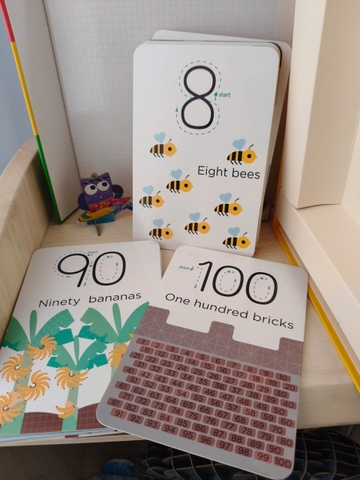 Bé tập viết số 123 _ Thẻ viết xóa