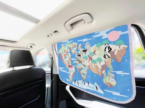 Tấm che nắng xe hơi, ngăn tia UV / tản nhiệt - Thế giới động vật