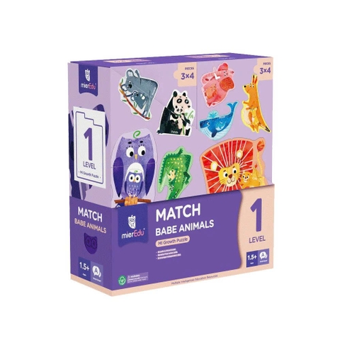 Bộ đồ chơi xếp hình 7 cấp độ - Cấp độ 1: Thế giới động vật