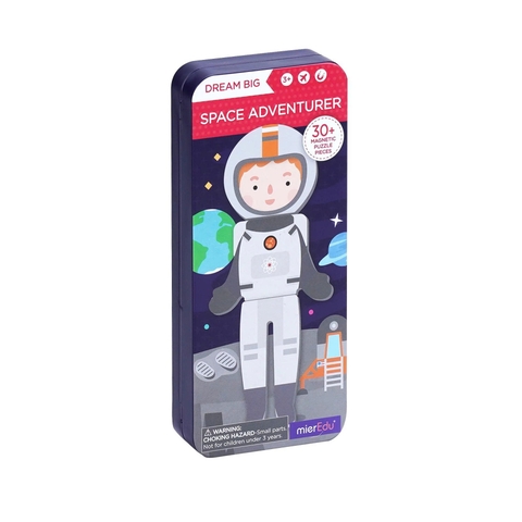 Hộp bút kèm mảnh ghép nam châm _Phi hành gia