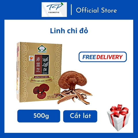 [Chính hãng] Nấm Linh Chi Nhật Thượng Hạng (Linh Chi Đỏ) Cắt Lát 500g: Tăng Sức Đề Kháng, Bồi Bổ, Thanh Lọc Cơ Thể.