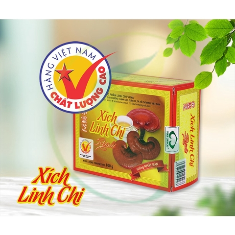 [Chính hãng] Nấm Linh Chi Nhật Cắt Lát 100g (Linh Chi Đỏ): Tăng Sức Đề Kháng, Bồi Bổ, Thanh Lọc Cơ Thể.