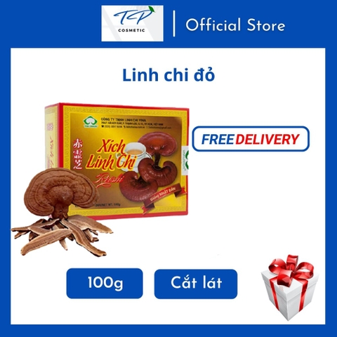 [Chính hãng] Nấm Linh Chi Nhật Cắt Lát 100g (Linh Chi Đỏ): Tăng Sức Đề Kháng, Bồi Bổ, Thanh Lọc Cơ Thể.