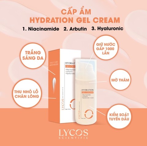 Kem Dưỡng Ẩm Lycos - GEL Cân Bằng Cấp Ẩm LYCOS – Cấp Ẩm, Cải thiện thâm mụn, Mờ thâm, Kiểm soát dầu