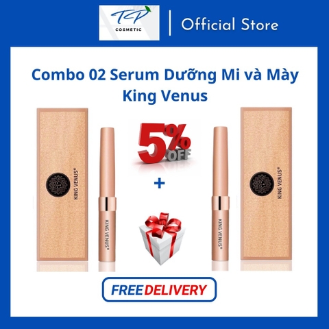 Combo 02 Serum Dưỡng Mi và Mày King Venus (phiên bản mới của Dưỡng mi zzVenus).