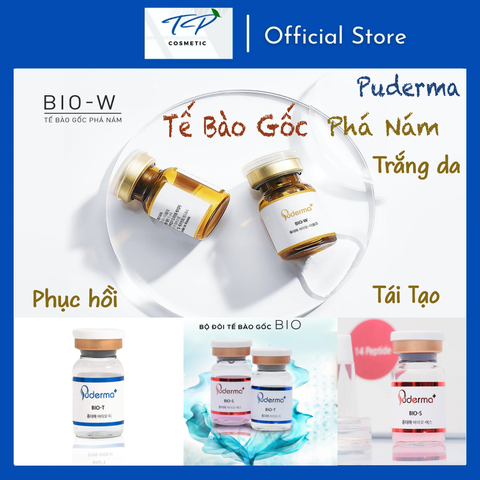 Tế Bào Gốc PUDERMA PHÁ NÁM Bio W: Làm mờ vết nám, tàn nhang, đồi mồi, vết thâm, tái tạo da..