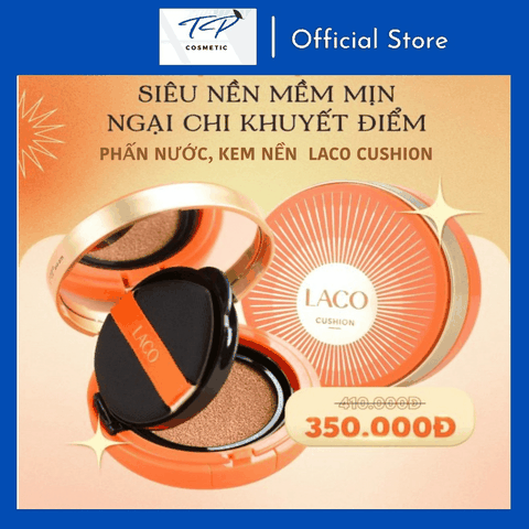 [Chính hãng] Kem Nền LACO CUSHION: Siêu mịn, che khuyết điểm cực hiệu quả, chống nắng tốt, thách thức tàn nhang, đồi mồi