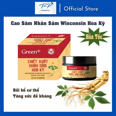 Cao Nhân sâm Wisconsin Hoa Kỳ - Chiết Xuất Cao Nhân Sâm 100% nhân sâm mỹ