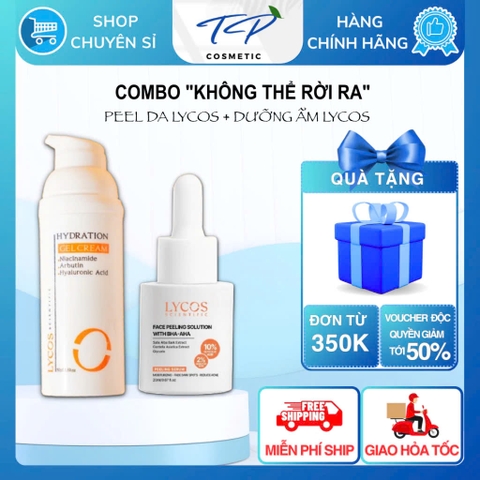 Combo LYCOS KHÔNG THỂ RỜI XA ( Tinh Chất Peeling – Gel Cấp Ẩm) – Lycos peeling