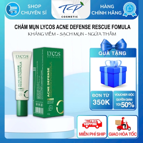 Kem Chấm Mụn 4H Lycos Giảm Sưng Viêm, Kháng Khuẩn & Gom Cồi Acne Defense Rescue Formula Lycos – 10g