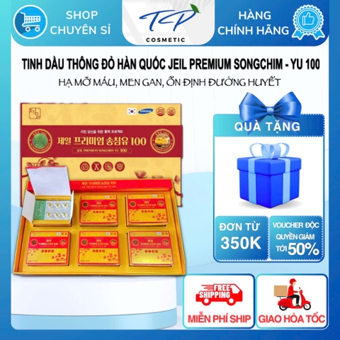 Tinh Dầu Thông Đỏ Hàn Quốc Jeil Premium Singchin YU 100 – Hỗ Trợ Tan Mỡ Máu, Hạ Men Gan, Ổn Định Huyết Áp