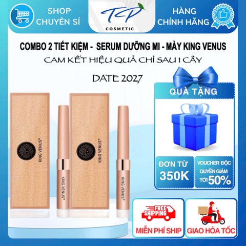 Combo 02 Serum Dưỡng Mi và Mày King Venus (phiên bản mới của Dưỡng mi zzVenus).