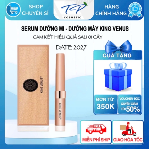 Serum Dưỡng Mi và Mày KING VENUS (Vs mới của zzVenus): Dưỡng Lông Mi và Lông Mày Dài, Dày, Rậm tự nhiên chỉ sau một cây!