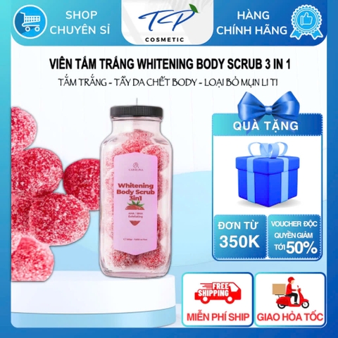 [Nâng cấp] Tắm Trắng Body Scrub 3 in 1 Chiết xuất lựu đỏ : Làm sạch tế bào chết, Dưỡng da trắng mịn