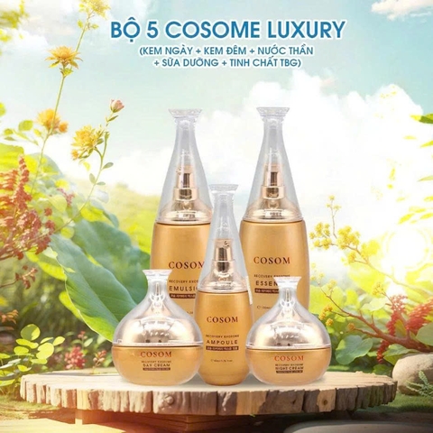Kem Dưỡng Da Ban Ngày COSOM Luxury Exosome 50ml – Dưỡng trắng, mờ sạm nám, nâng cơ, trẻ hóa đa tầng