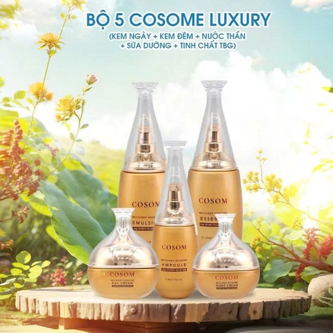 Tinh chất Huyết Thanh Tế Bào Gốc COSOM Luxury Exosome Ampoule 50ml – Dưỡng ẩm, phục hồi, trẻ hóa da
