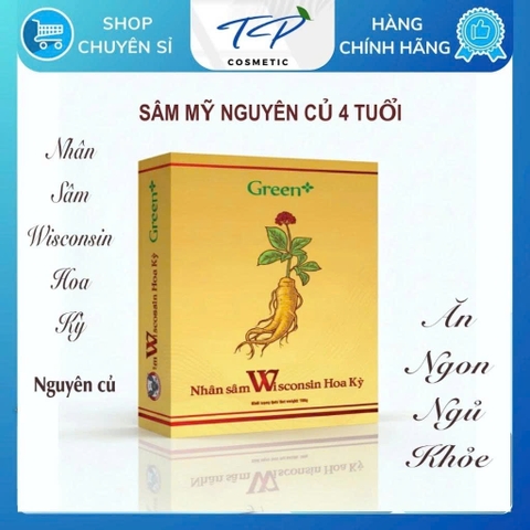 [Chính hãng] Nhân Sâm Wisconsin Hoa Kỳ (Sâm Mỹ) Cắt Lát: Bồi Bổ Sức Khỏe, Tăng Sức Đề Kháng, Điều Hòa Lipid Máu.