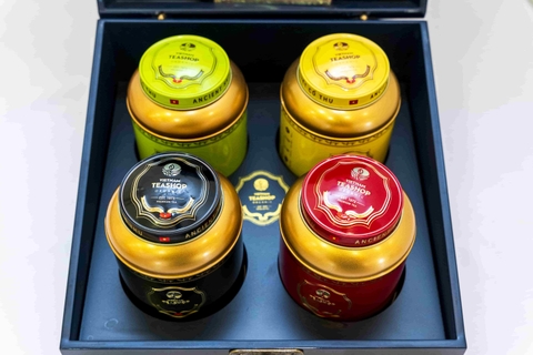 Tứ đại danh trà - Hộp sơn mài