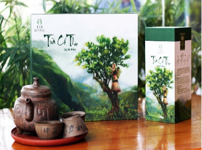Bộ hộp quà Trà Cổ Thụ Sà Dề Phìn 300g