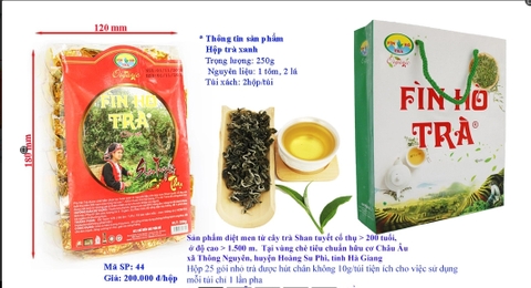 TRÀ XANH HÚT CHÂN KHÔNG (TL: 250g/25 gói nhỏ)