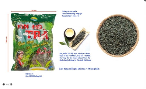TRÀ XANH GÓI (TL: 500g)