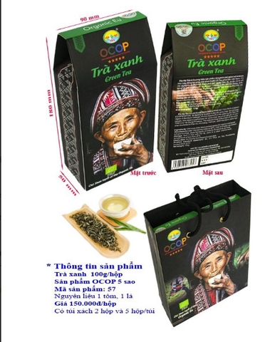 TRÀ XANH OCOP 5 sao (TL 100g)